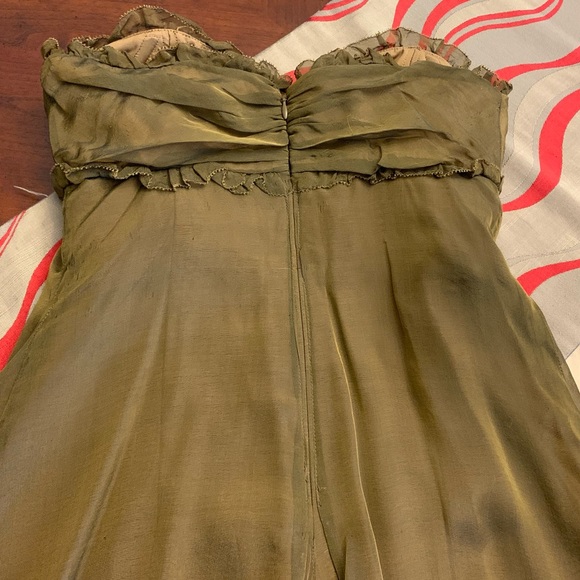 NWT Vera Wang Strapless Silk Dress - Picture 9 of 13